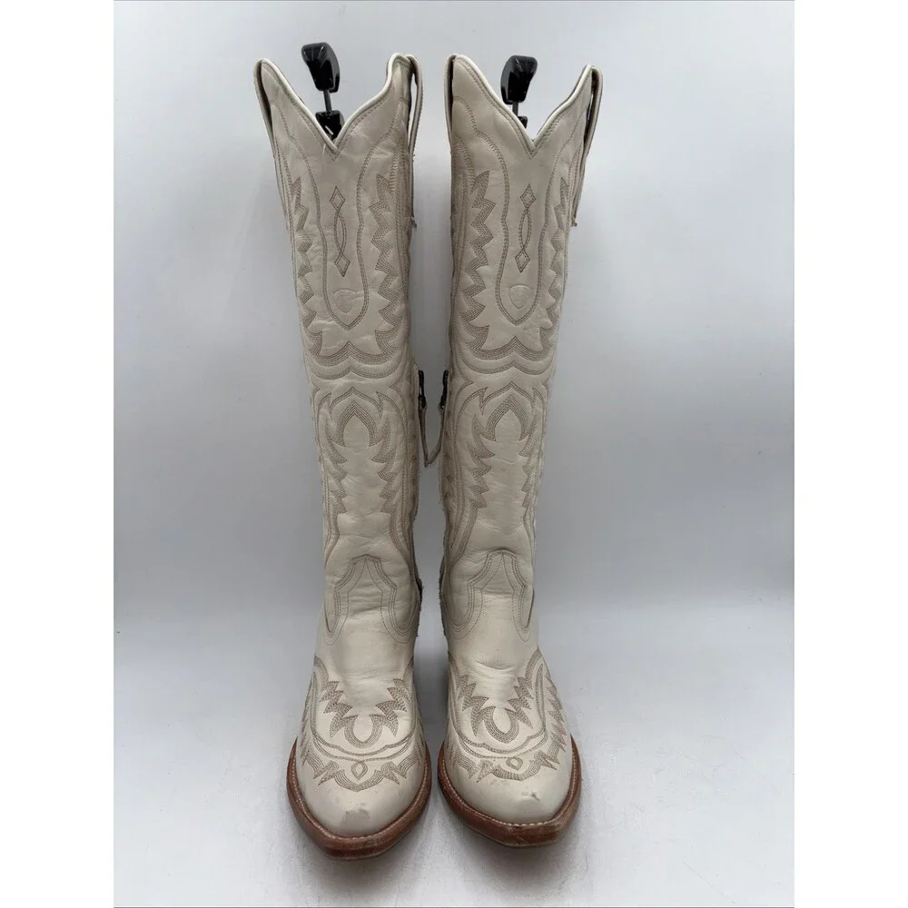 ARIAT Womens Casanova Embroidered Snip Toe Zippered Boots Knee High Size 9 B - Picture 2 of 7